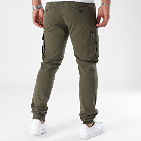 John H - Pantalones cargo verde caqui